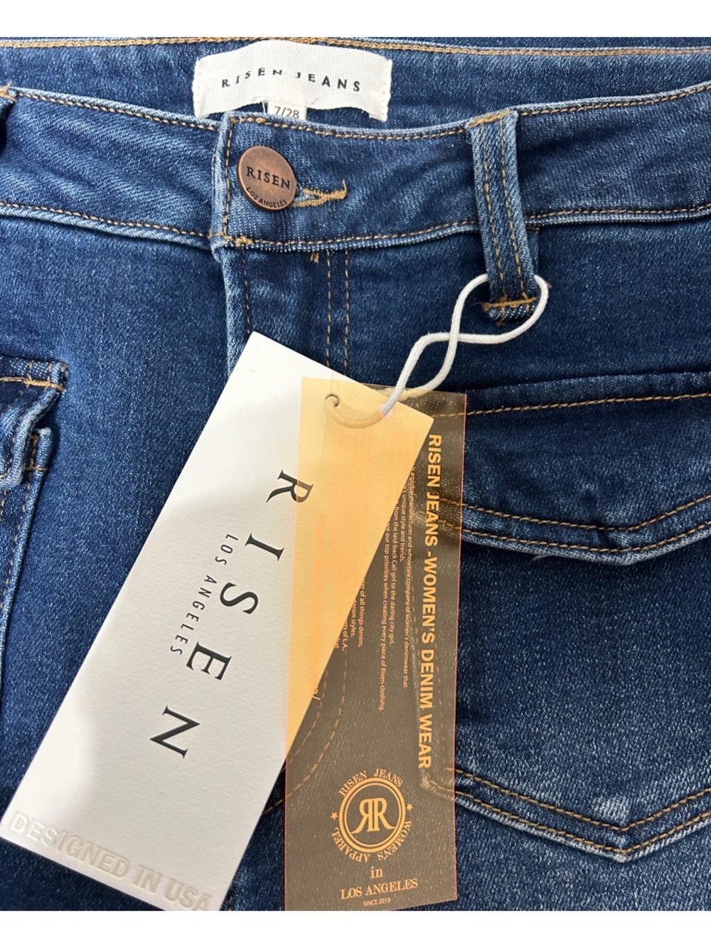 Risen Jeans Sammy High Rise Wide Leg Jeans 5952 NWT Women’s Size 7/28 - Picture 5 of 8